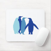Tapis De Souris Pingouins bleus (Avec souris)