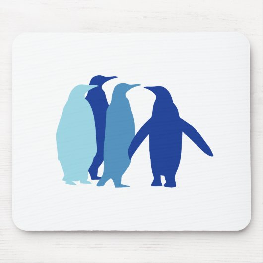 Tapis De Souris Pingouins bleus (Devant)