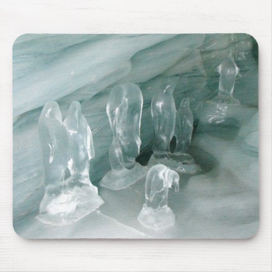 Tapis De Souris Pingouins dans la glace (Devant)