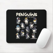 Tapis De Souris Pingouins de pingouins Animaux du monde Amour des  (Avec souris)
