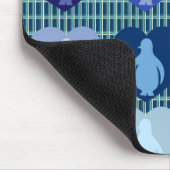 Tapis De Souris Pingouins Hearted bleus (Coin)