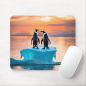 Tapis De Souris Pingouins Sur L'Iceberg Fondu (Avec souris)
