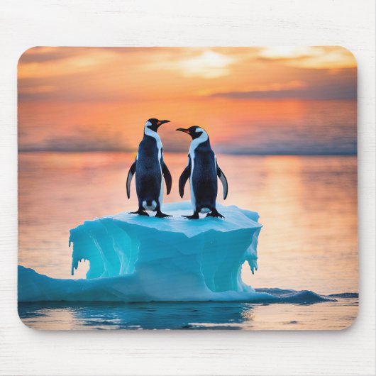 Tapis De Souris Pingouins Sur L'Iceberg Fondu (Devant)