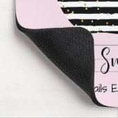 Tapis De Souris Pink and Black Love Enseignant Vie Mousepad (Coin)