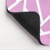Tapis De Souris Pink and white mosaic pattern (Coin)