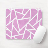 Tapis De Souris Pink and white mosaic pattern (Avec souris)