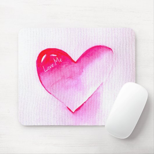 Tapis De Souris Pink coeur pop art valentine (Avec souris)