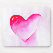 Tapis De Souris Pink coeur pop art valentine (Devant)