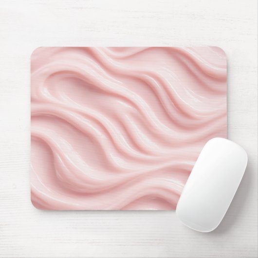 Tapis De Souris Pink Cream Abstract Pattern (Avec souris)