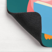 Tapis De Souris Pink cute reading (Coin)