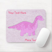 Tapis De Souris Pink Dino Mousepad (Avec souris)