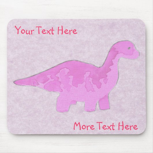 Tapis De Souris Pink Dino Mousepad (Devant)