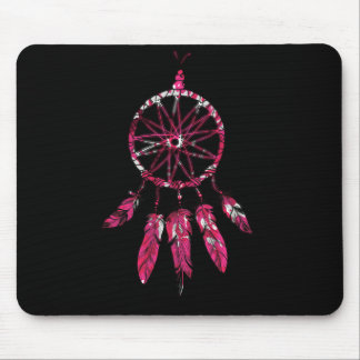 Tapis De Souris Pink Dreamcatcher Feathers Amérindien