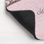 Tapis De Souris Pink Flower Mousepad (Coin)