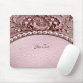 Tapis De Souris Pink Flower Mousepad (Avec souris)