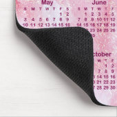 Tapis De Souris Pink Glitter Marble 2026 Calendar (Coin)