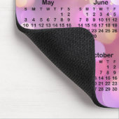 Tapis De Souris Pink Gold Blue Bokeh 2026 Calendar (Coin)