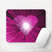 Tapis De Souris Pink Heart mousepad (Avec souris)