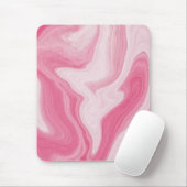 Tapis De Souris Pink Marble Swirl Pattern – Aesthetic Abstract (Avec souris)