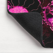 Tapis De Souris Pink Nautilus fossil shell pattern  (Coin)
