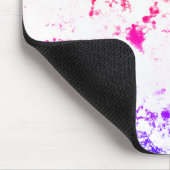 Tapis De Souris Pink Orange Purple Marble Paint Splash Abstract (Coin)