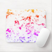 Tapis De Souris Pink Orange Purple Marble Paint Splash Abstract (Avec souris)