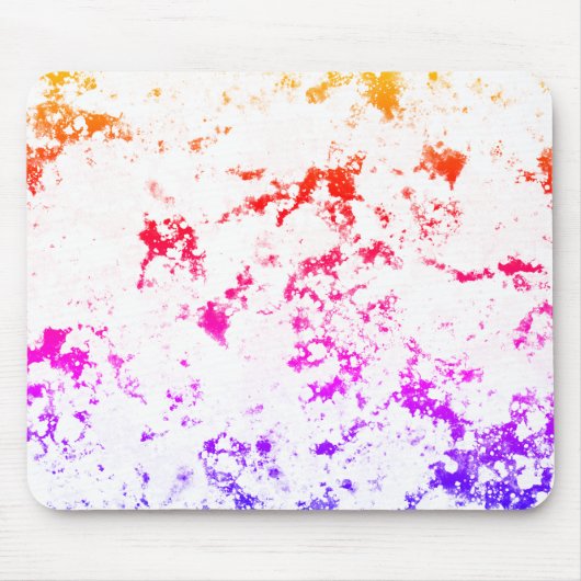 Tapis De Souris Pink Orange Purple Marble Paint Splash Abstract (Devant)