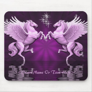 Tapis De Souris Pink Pegasus Réflexions Souris Pad