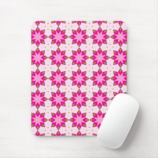 Tapis De Souris Pink Petal Mosaic pattern (Avec souris)