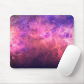 Tapis De Souris Pink Purple Starry Sky Cosmic Galaxy Sky Fire Glow (Avec souris)