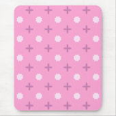 Tapis De Souris Pink Star Petal Dot Pattern (Devant)