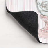 Tapis De Souris Pink Stripes Swan   (Coin)