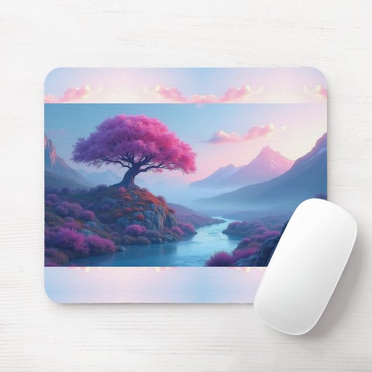Tapis De Souris Pink Tree Mousepad