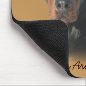 Tapis De Souris Pinscher Mousepad impressionnant de dobermann (Coin)