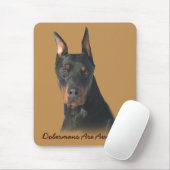 Tapis De Souris Pinscher Mousepad impressionnant de dobermann (Avec souris)