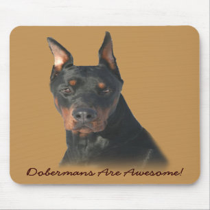 Tapis De Souris Pinscher Mousepad impressionnant de dobermann