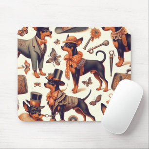 Tapis De Souris Pinscher sans fil vintage