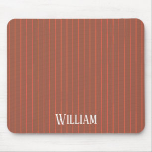 Tapis De Souris Pinstripes orange