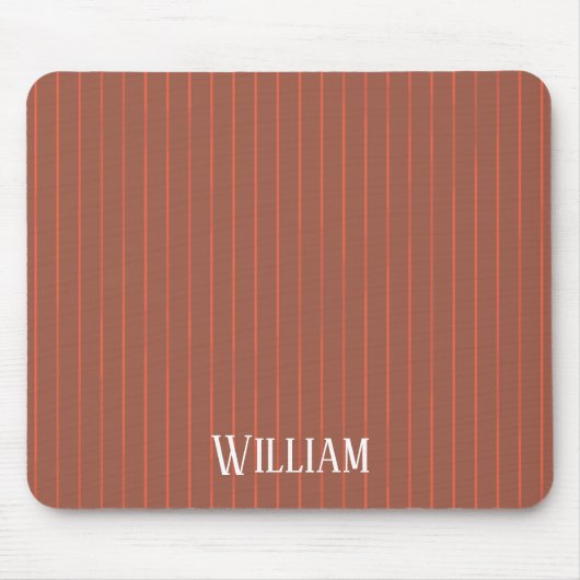 Tapis De Souris Pinstripes orange (Devant)