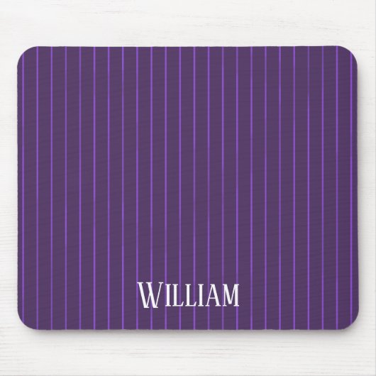 Tapis De Souris Pinstripes pourpres (Devant)