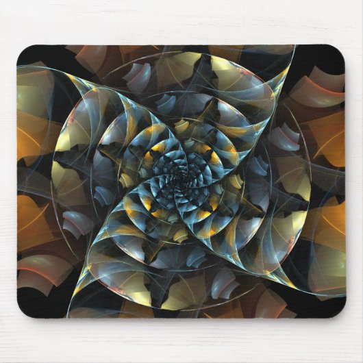 Tapis De Souris Pinwheel Art Abstrait Mousepad (Devant)