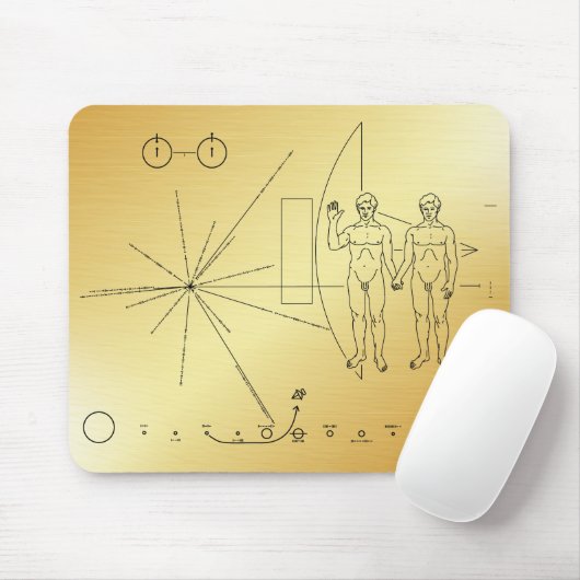 Tapis De Souris Pioneer Plaque Adam & Adam (Avec souris)