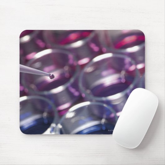 Tapis De Souris Pipette et pétri avec fluides (Avec souris)