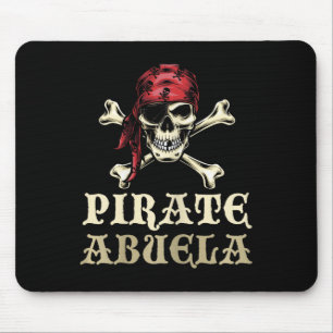 Tapis De Souris Pirate Abuela Correspondance crâne Grandma Hallowe