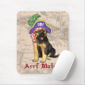 Tapis De Souris Pirate berger allemand (Avec souris)