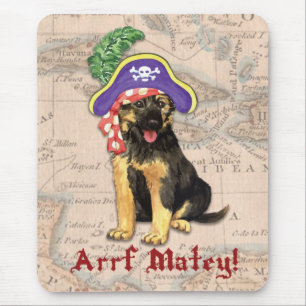 Tapis De Souris Pirate berger allemand