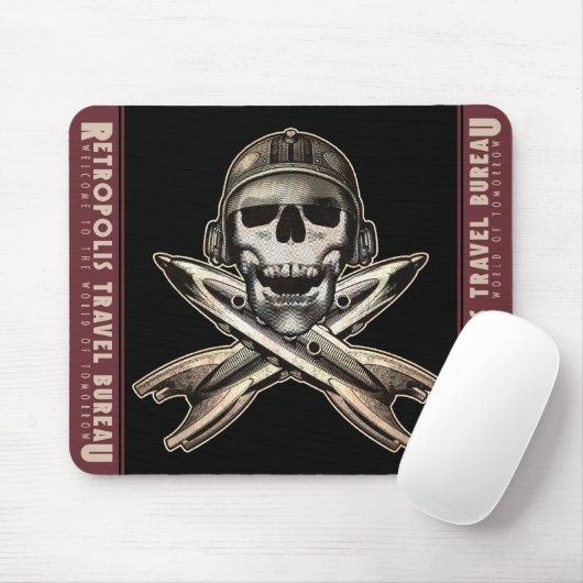 Tapis De Souris Pirate de l'espace (roquettes) (Avec souris)