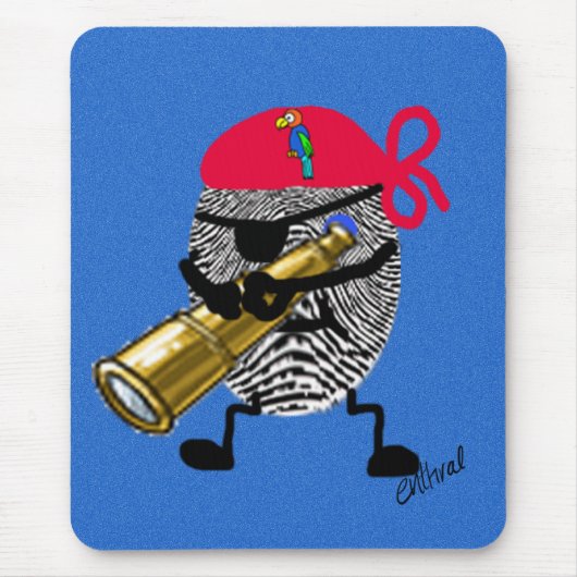 Tapis De Souris Pirate de Thumbprint (Devant)