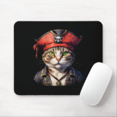 Tapis De Souris Pirate Et Chat Le Boucanier Feline (Avec souris)
