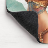Tapis De Souris Pirate fille design imaginaire Souris Pad (Coin)